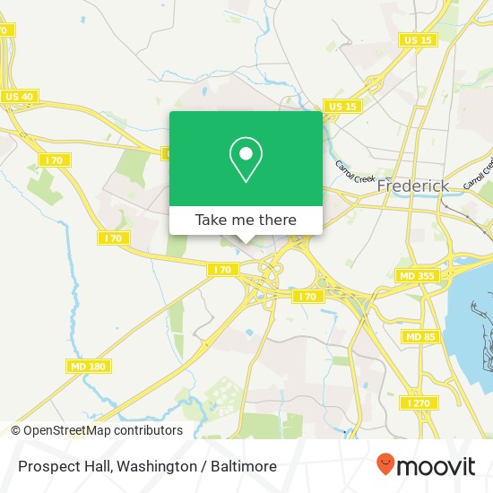 Prospect Hall map