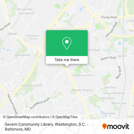 Severn Community Library map