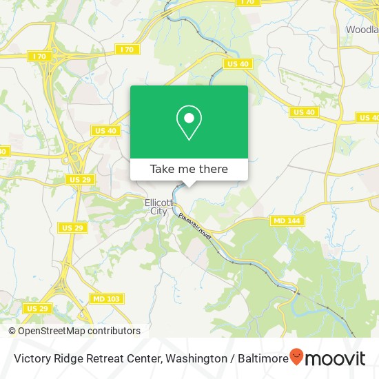 Mapa de Victory Ridge Retreat Center