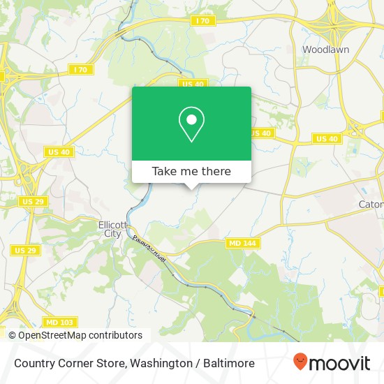 Mapa de Country Corner Store
