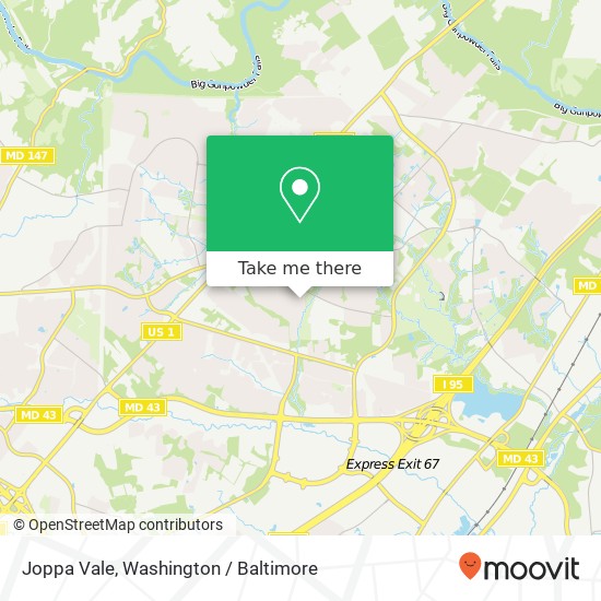 Mapa de Joppa Vale