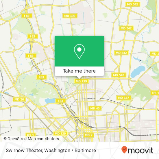 Mapa de Swirnow Theater