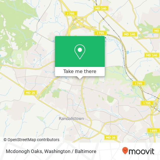 Mapa de Mcdonogh Oaks