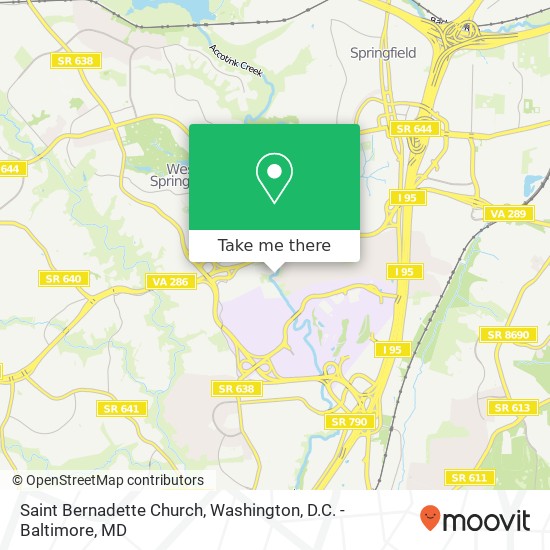 Saint Bernadette Church map