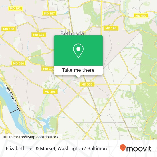 Mapa de Elizabeth Deli & Market