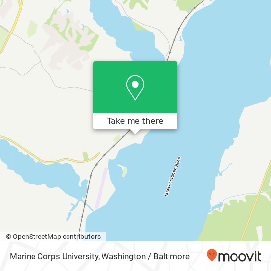 Marine Corps University map