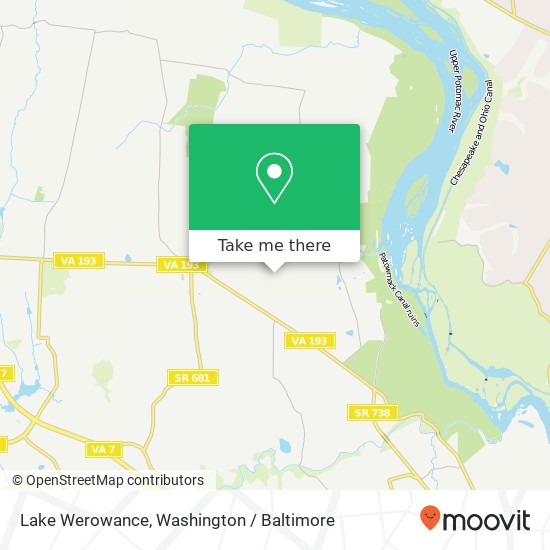Lake Werowance map