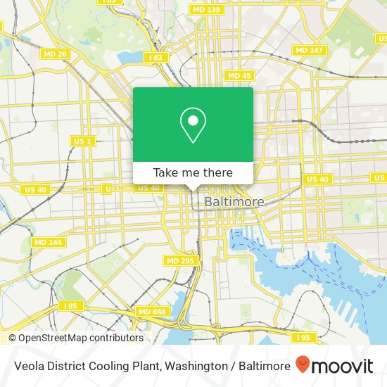 Veola District Cooling Plant map