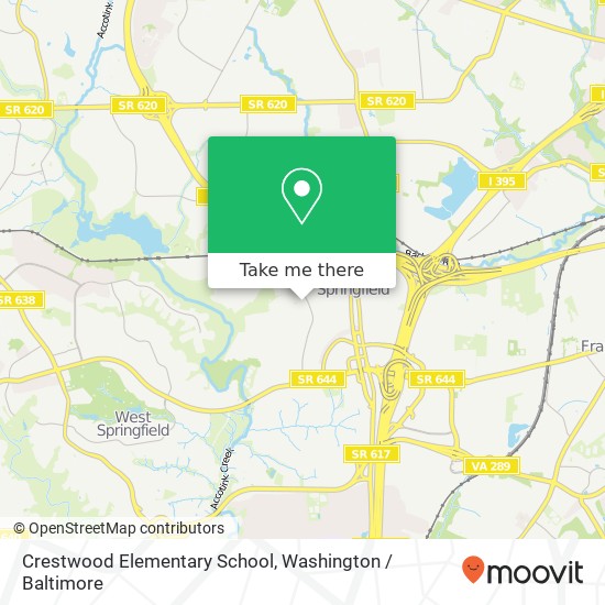 Mapa de Crestwood Elementary School