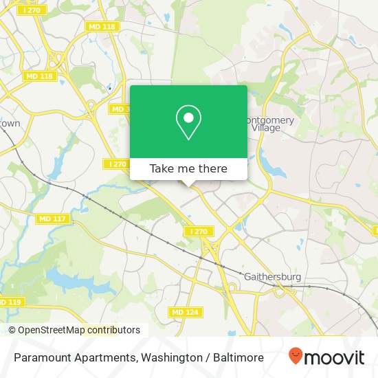 Mapa de Paramount Apartments