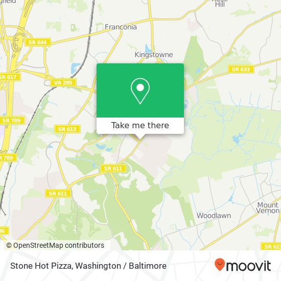 Stone Hot Pizza map