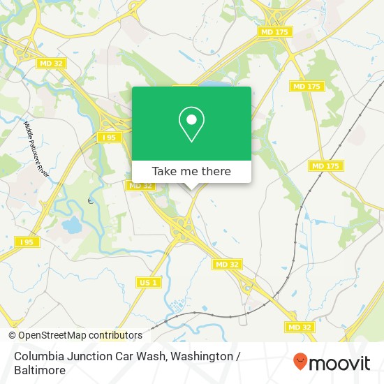 Mapa de Columbia Junction Car Wash