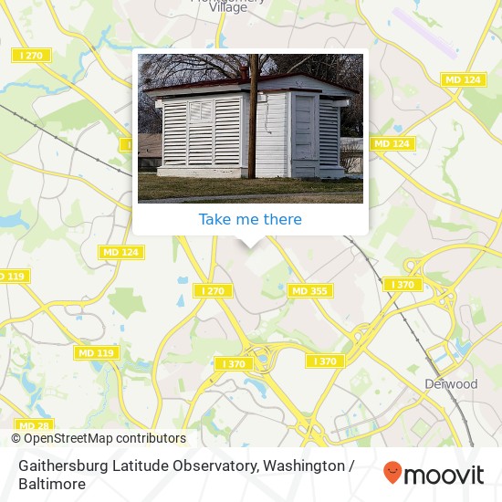 Gaithersburg Latitude Observatory map