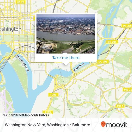 Mapa de Washington Navy Yard