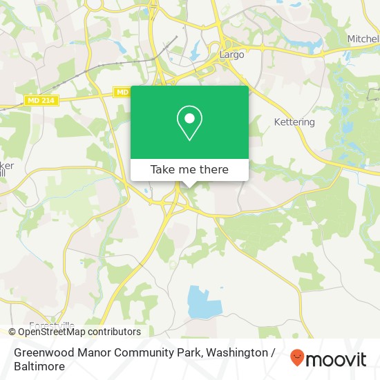 Greenwood Manor Community Park map