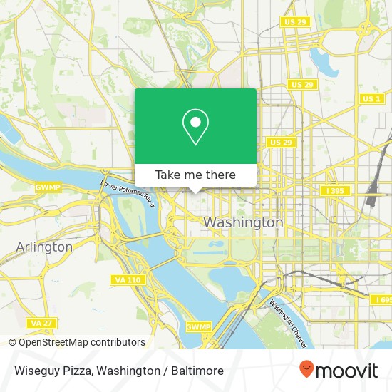 Wiseguy Pizza map