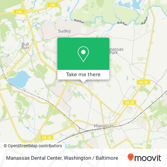 Mapa de Manassas Dental Center