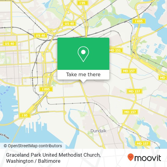 Graceland Park United Methodist Church map