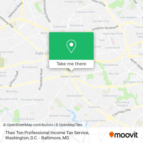 Thao Ton Professional Income Tax Service map