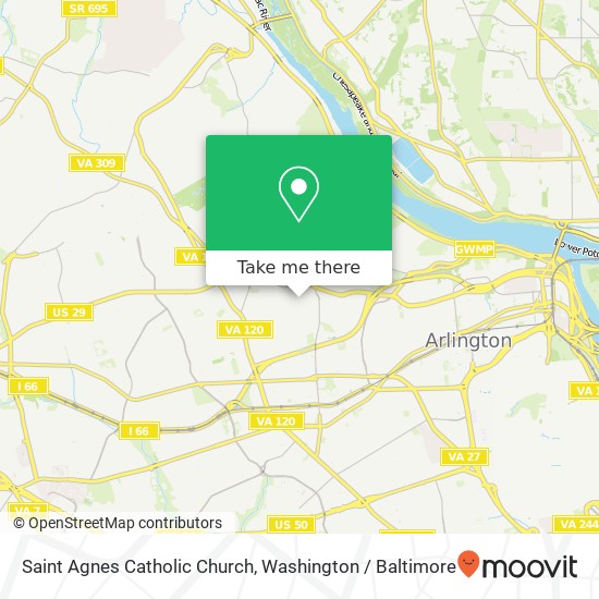 Mapa de Saint Agnes Catholic Church