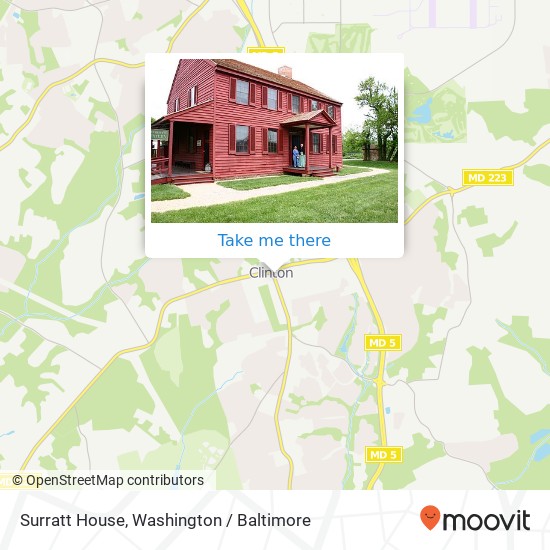 Surratt House map