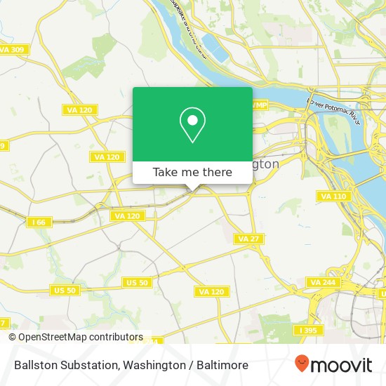 Mapa de Ballston Substation