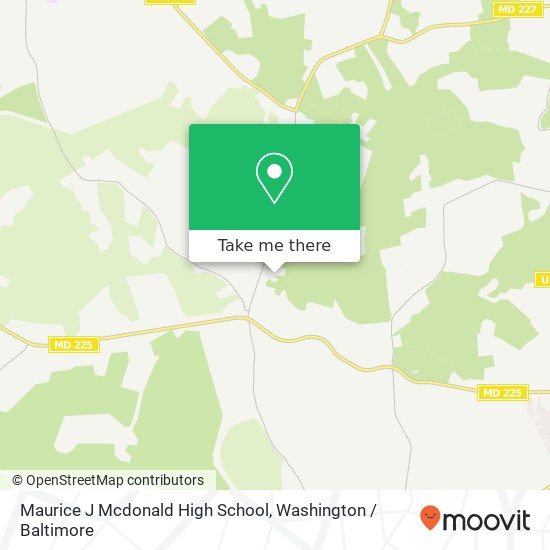 Maurice J Mcdonald High School map