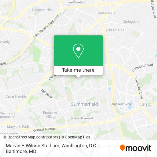 Mapa de Marvin F. Wilson Stadium