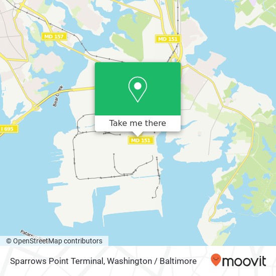 Sparrows Point Terminal map
