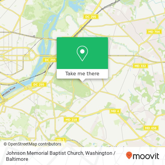 Mapa de Johnson Memorial Baptist Church