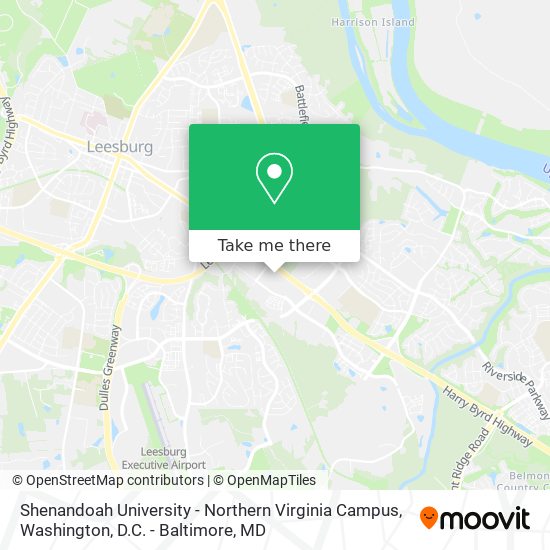 Shenandoah University - Northern Virginia Campus map