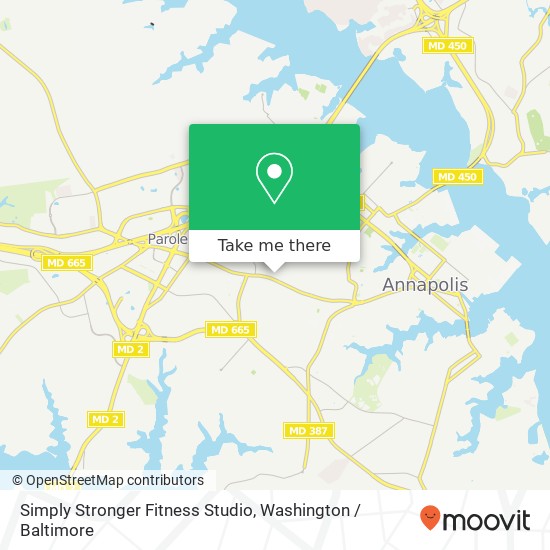 Mapa de Simply Stronger Fitness Studio