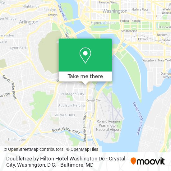 Mapa de Doubletree by Hilton Hotel Washington Dc - Crystal City