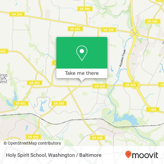 Holy Spirit School map