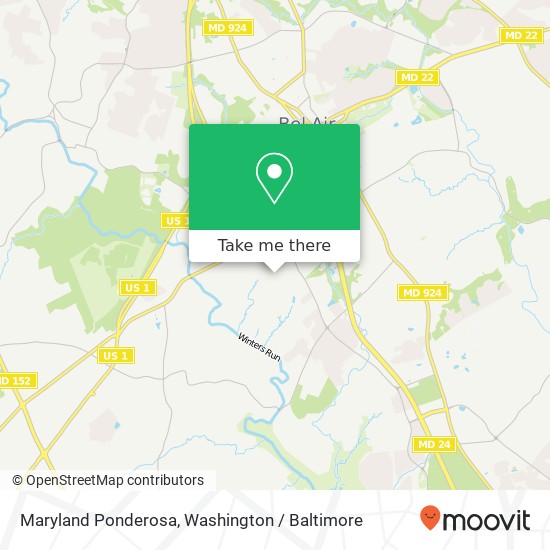 Mapa de Maryland Ponderosa