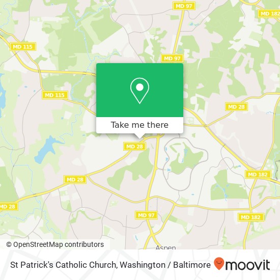 St Patrick's Catholic Church map