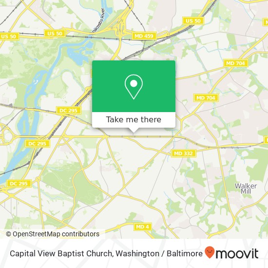 Capital View Baptist Church map