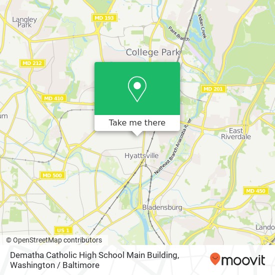 Mapa de Dematha Catholic High School Main Building