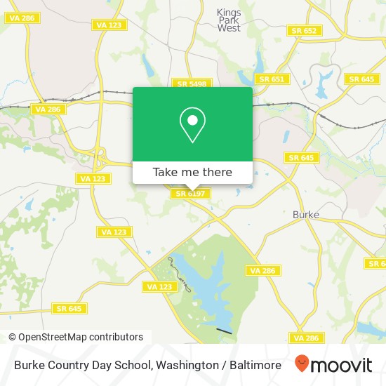 Burke Country Day School map