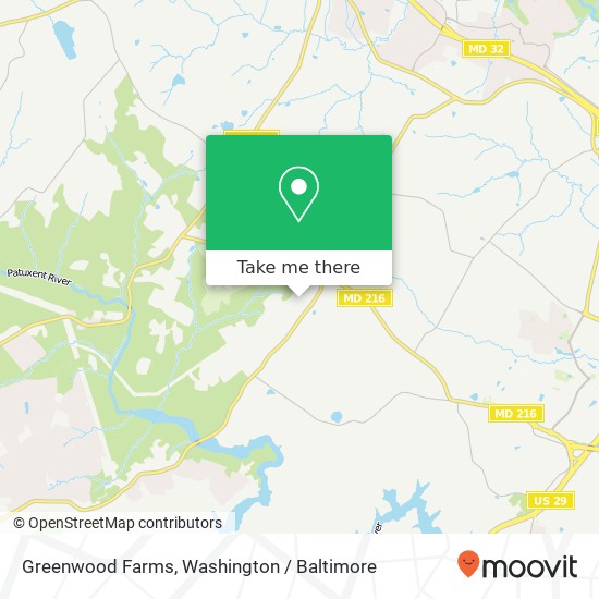 Mapa de Greenwood Farms