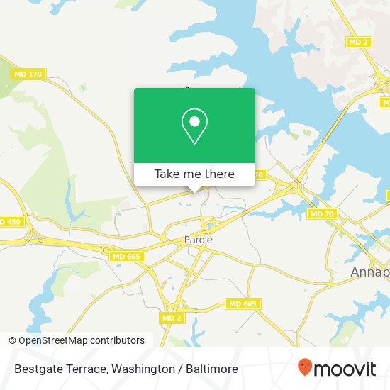 Mapa de Bestgate Terrace