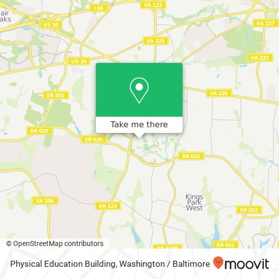 Mapa de Physical Education Building