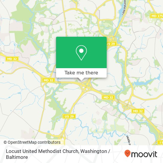 Mapa de Locust United Methodist Church