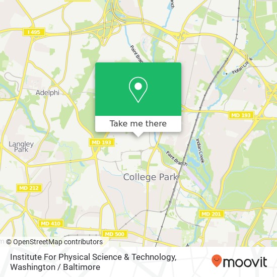 Mapa de Institute For Physical Science & Technology