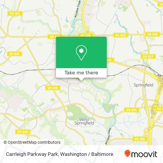 Carrleigh Parkway Park map