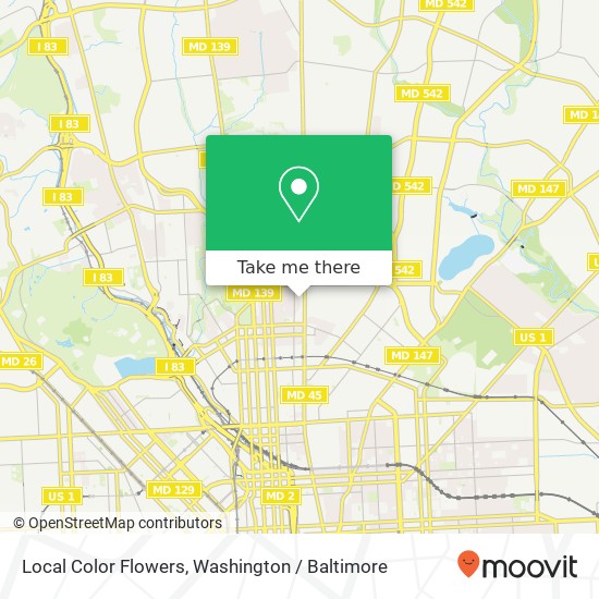 Local Color Flowers map