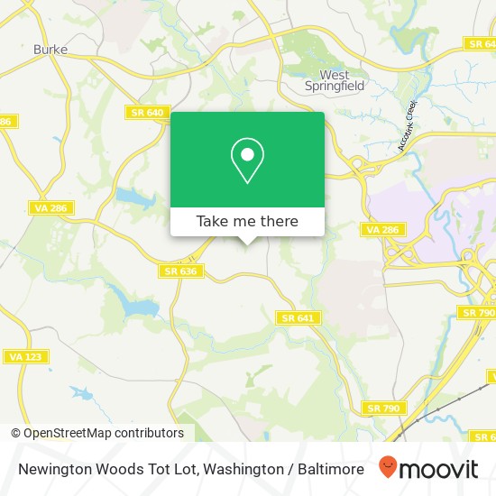 Mapa de Newington Woods Tot Lot