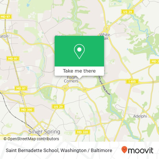 Saint Bernadette School map