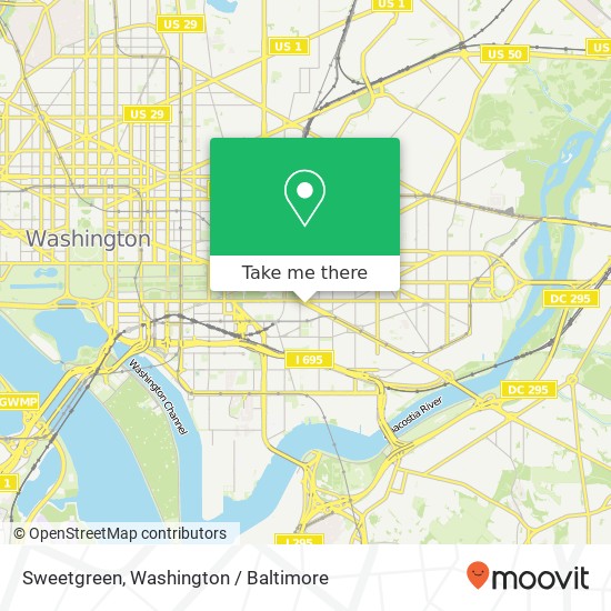 Sweetgreen map