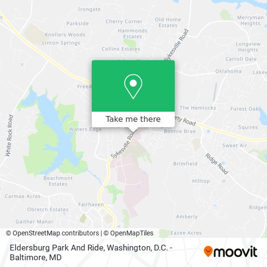 Mapa de Eldersburg Park And Ride